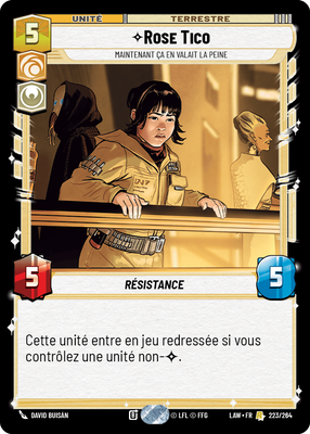Rose Tico - carte Star Wars Unlimited
