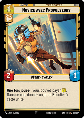 Novice avec Propulseurs - carte Star Wars Unlimited
