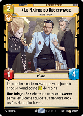 Le Maître du Décryptage - carte Star Wars Unlimited