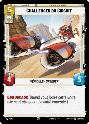 Challenger du Circuit - carte Star Wars Unlimited