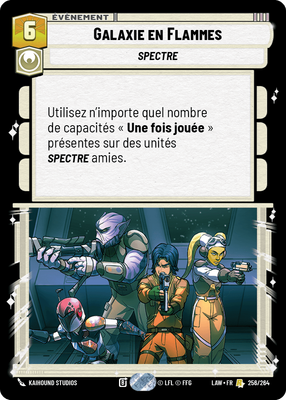 Galaxie en Flammes - carte Star Wars Unlimited