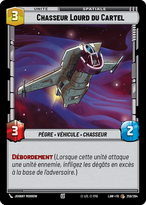 Chasseur Lourd du Cartel - carte Star Wars Unlimited