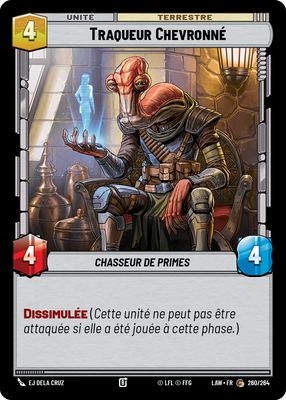 Traqueur Chevronné - carte Star Wars Unlimited