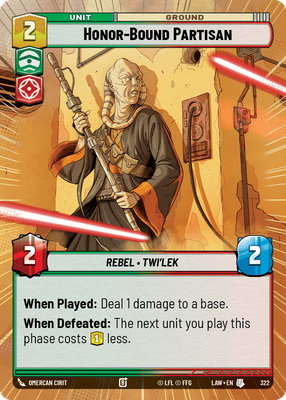 Honor-Bound Partisan LAW 322