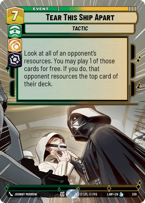 Tear This Ship Apart LAW 330