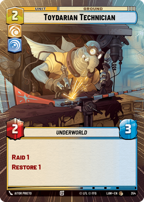 Toydarian Technician LAW 354
