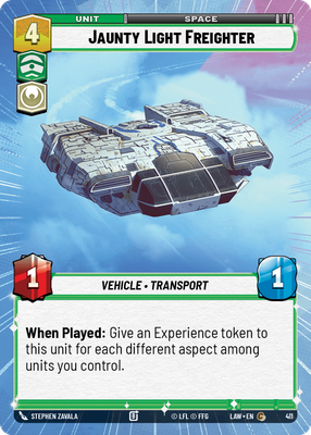 Jaunty Light Freighter LAW 411