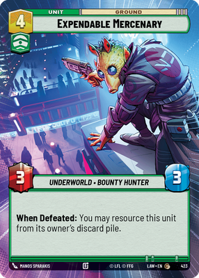 Expendable Mercenary LAW 423