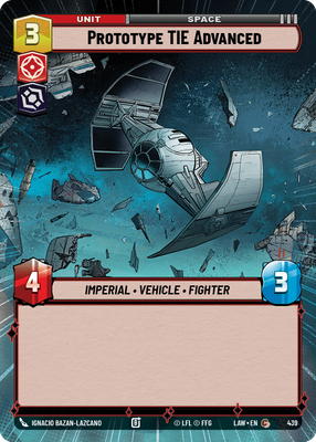 Prototype TIE Advanced LAW 439