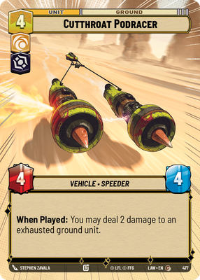Cutthroat Podracer LAW 477