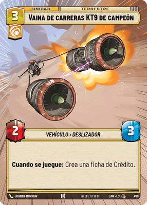Vaina de carreras KT9 de campeón
