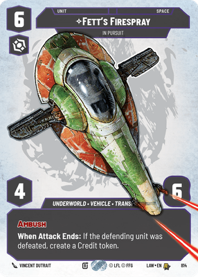 Fett's Firespray LAW 814