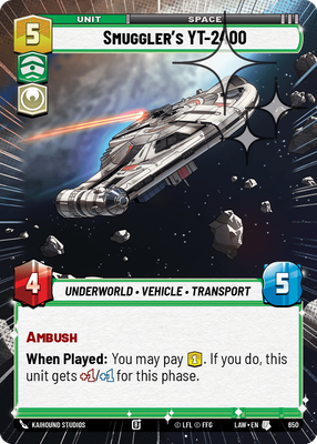 Smuggler's YT-2400 LAW 650
