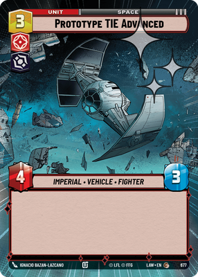 Prototype TIE Advanced LAW 677