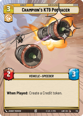 Champion's KT9 Podracer LAW 734