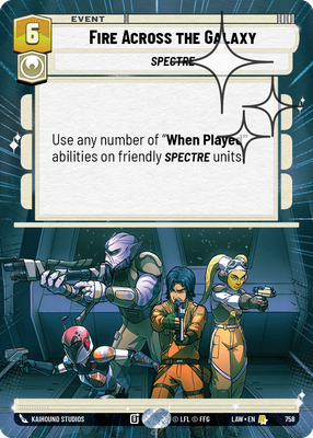 Fire Across the Galaxy LAW 758