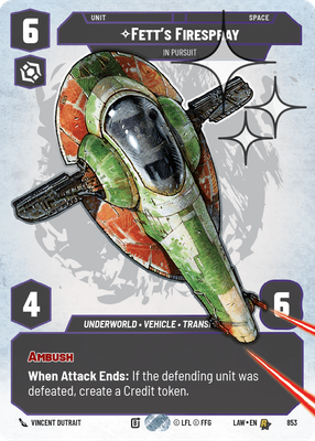 Fett's Firespray LAW 853