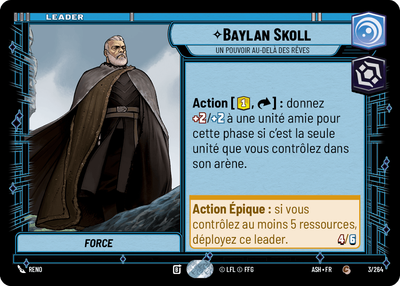 Baylan Skoll - carte Star Wars Unlimited