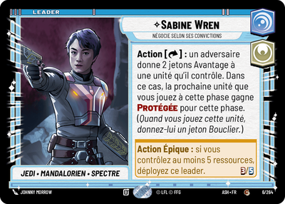 Sabine Wren - carte Star Wars Unlimited