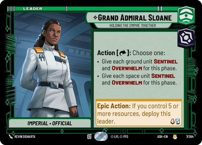 Grand Admiral Sloane, Holding the Empire Together