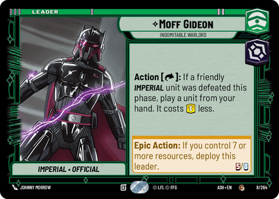 Moff Gideon, Indomitable Warlord