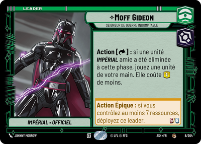 Moff Gideon - carte Star Wars Unlimited