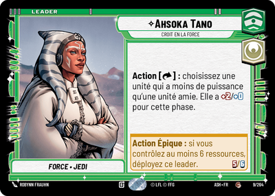 Ahsoka Tano - carte Star Wars Unlimited