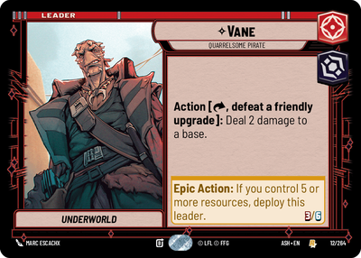 Vane, Quarrelsome Pirate