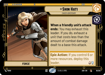 Shin Hati, Eager Adversary