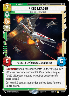 Red Leader - carte Star Wars Unlimited