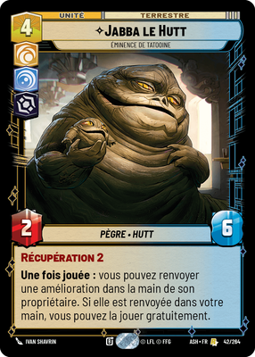 Jabba le Hutt - carte Star Wars Unlimited