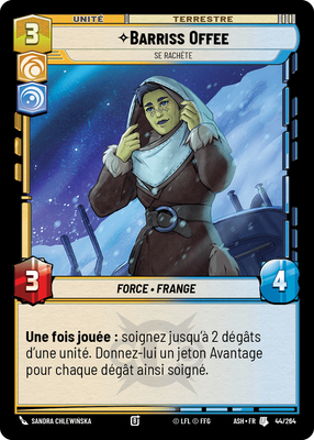 Barriss Offee - carte Star Wars Unlimited