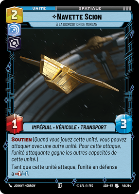 Navette Scion - carte Star Wars Unlimited