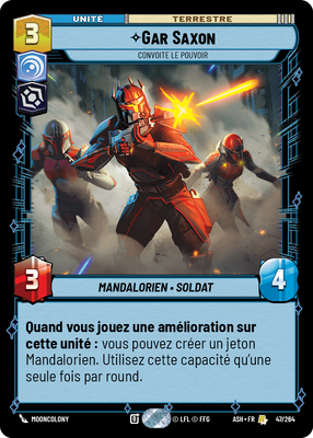 Gar Saxon - carte Star Wars Unlimited