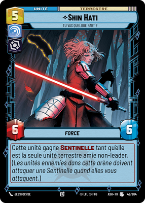 Shin Hati - carte Star Wars Unlimited