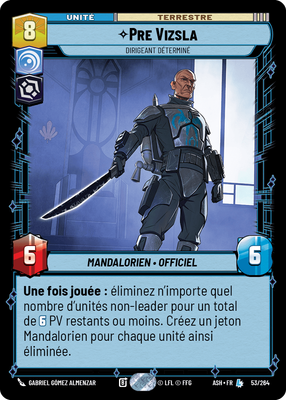 Pre Vizsla - carte Star Wars Unlimited