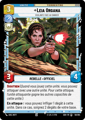 Leia Organa - carte Star Wars Unlimited