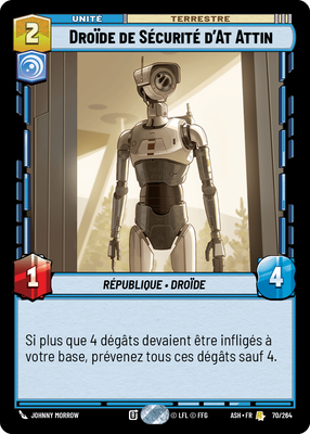 Droïde de Sécurité d'At Attin - carte Star Wars Unlimited