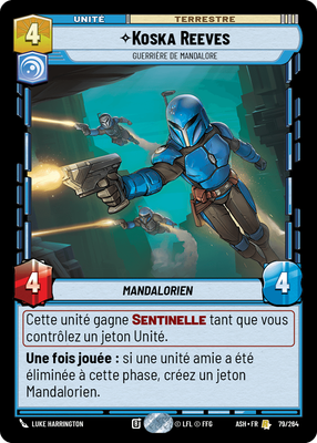 Koska Reeves - carte Star Wars Unlimited