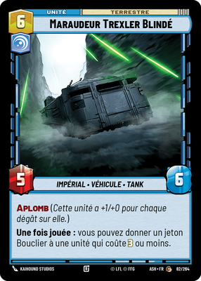 Maraudeur Trexler Blindé - carte Star Wars Unlimited