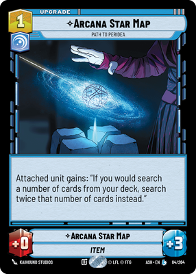 Arcana Star Map — Path to Peridea