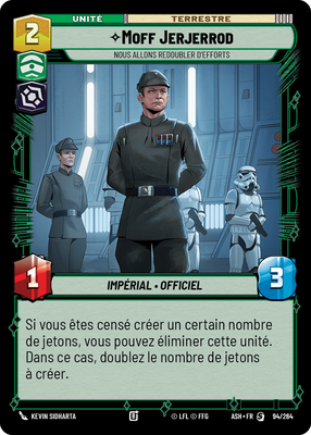 Moff Jerjerrod - carte Star Wars Unlimited
