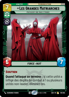 Les Grandes Matriarches - carte Star Wars Unlimited
