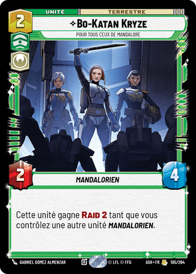 Bo-Katan Kryze - carte Star Wars Unlimited