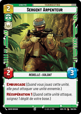 Sergent Arpenteur - carte Star Wars Unlimited