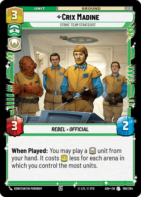 Crix Madine — Strike Team Strategist