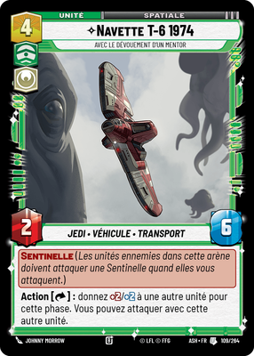 Navette T-6 1974 - carte Star Wars Unlimited