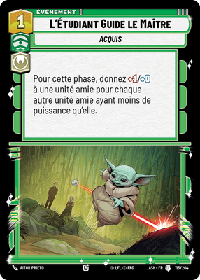 L'Étudiant Guide le Maître - carte Star Wars Unlimited