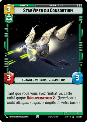 StarViper du Consortium - carte Star Wars Unlimited