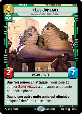 Les Jumeaux - carte Star Wars Unlimited